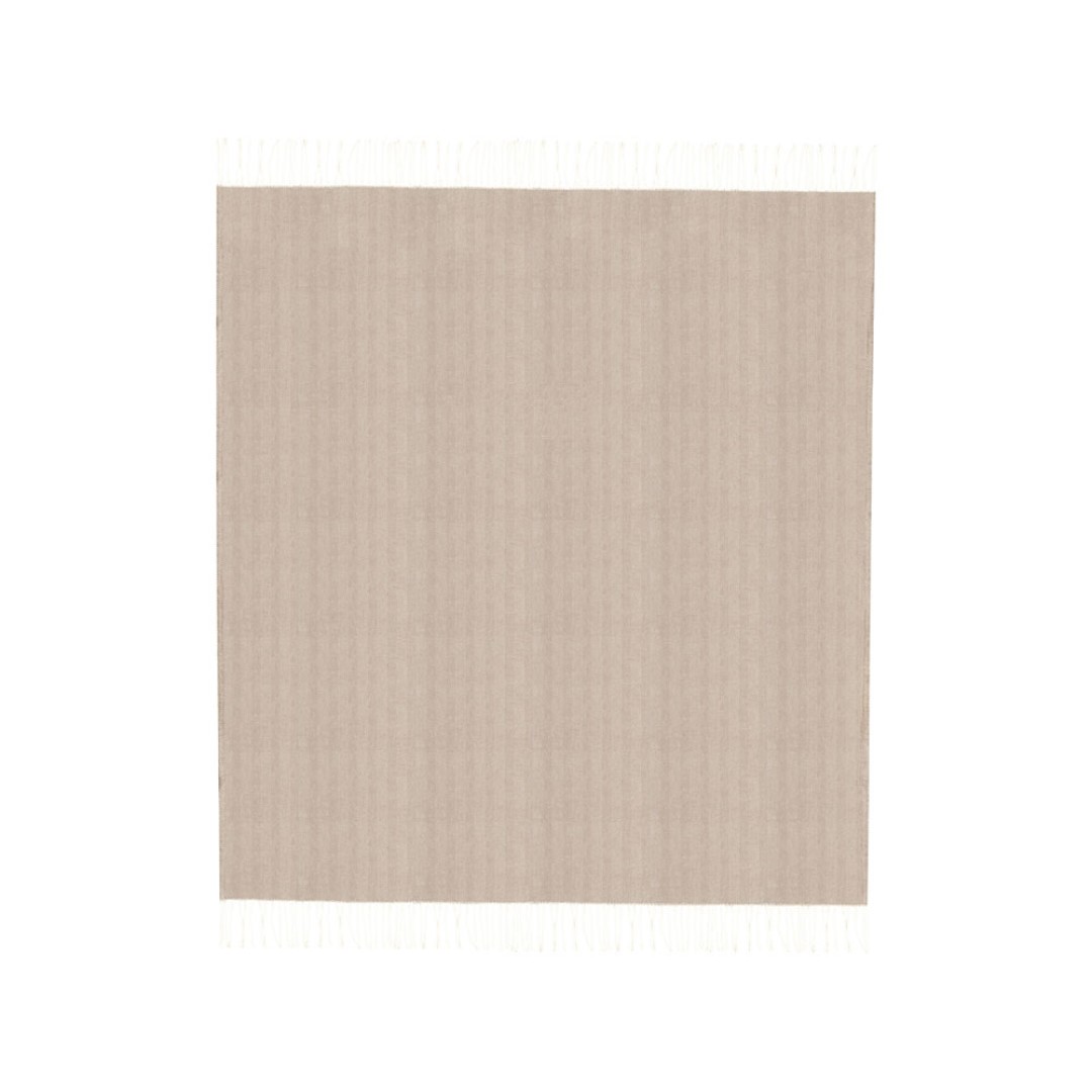 Плед "Ёлочка" 150х180 см. ПРЕМИУМ (бежевый однотонное)