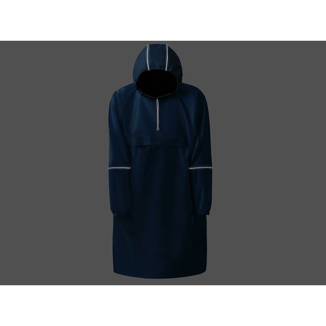 Дождевик - пончо "Galaxy" со светоотражающими элементами, классический синий