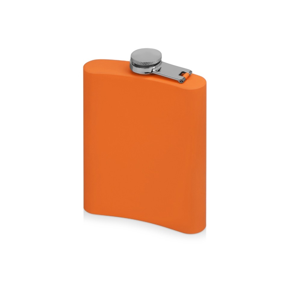 Фляжка 240 мл Remarque soft touch, 304 сталь, оранжевый