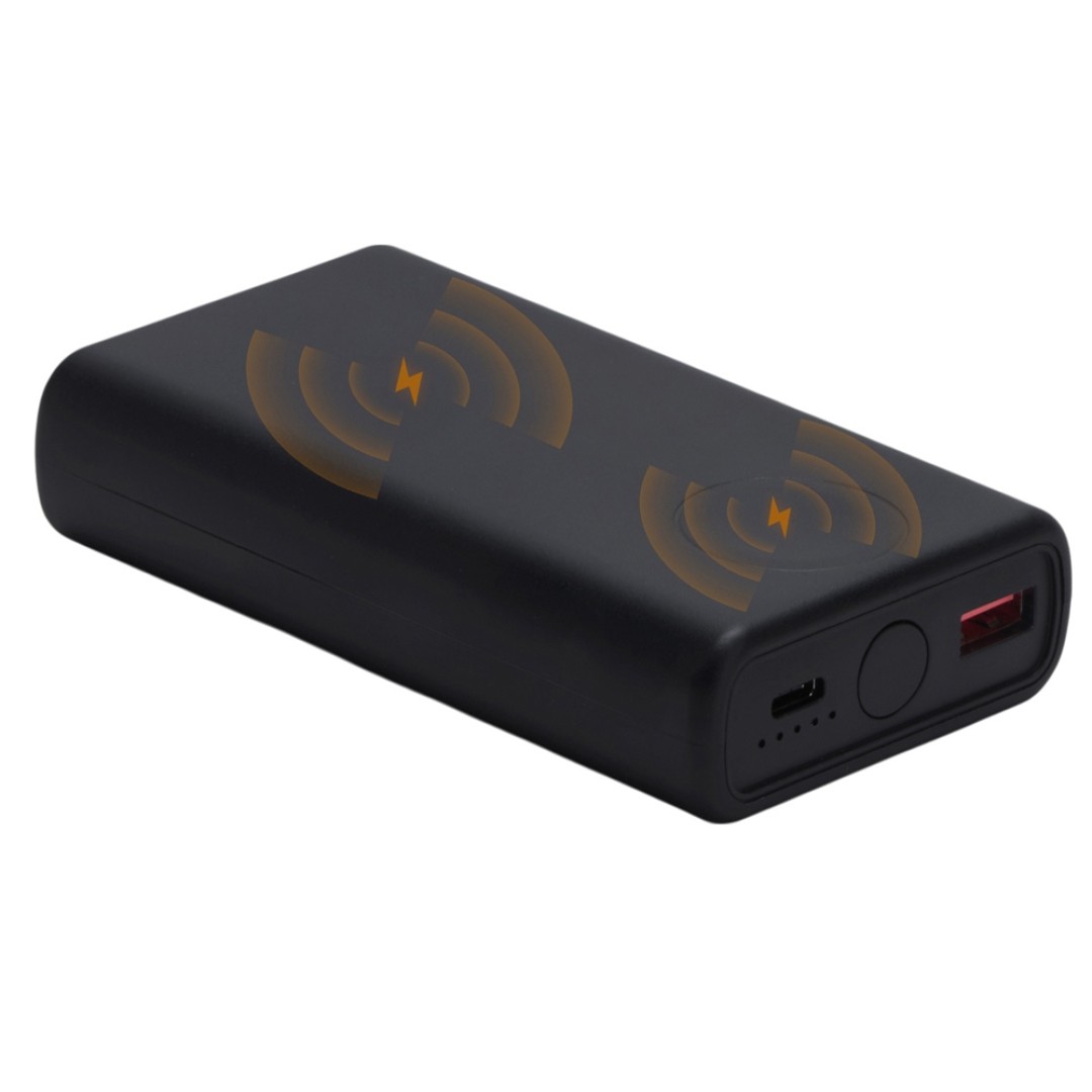 Внешний беспроводной аккумулятор 2-в-1 с функцией зарядки Apple Watch, QC/PD «AtomIQ», 10000 мАч, черный