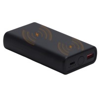 Внешний беспроводной аккумулятор 2-в-1 с функцией зарядки Apple Watch, QC/PD «AtomIQ», 10000 мАч, черный