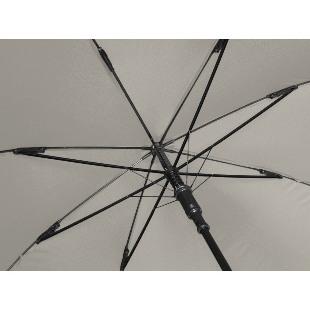 Зонт-трость Reviver с куполом из переработанного пластика, бежевый