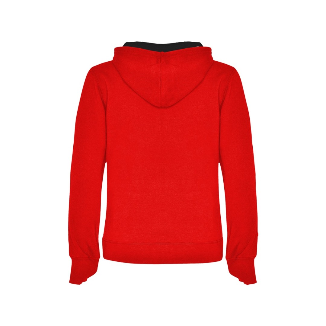 Толстовка с капюшоном "Urban" женская, красный/черный