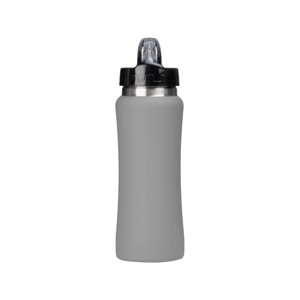 Бутылка для воды "Bottle C1", сталь, soft touch, 600 мл, серый