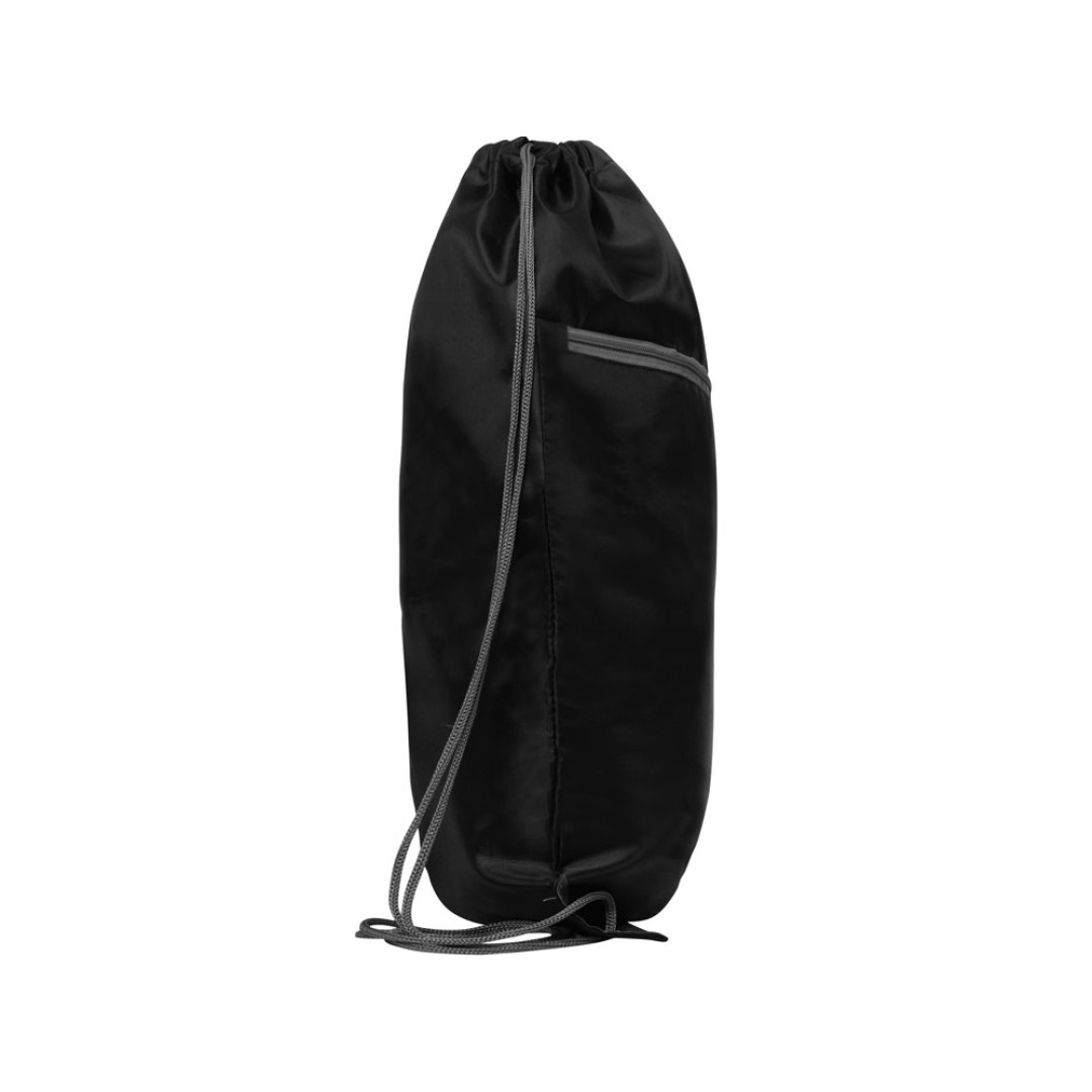 Рюкзак-мешок NINFA с карманом на молнии, черный
