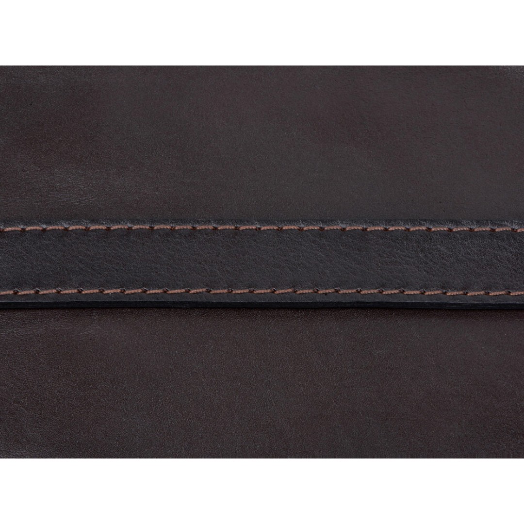 Набор: фартук из натуральной кожи в тубусе, темно-коричневый