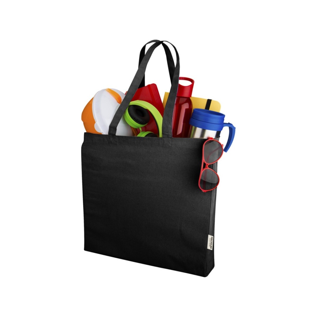 Odessa эко-сумка из переработанных материалов 220 г/м2 - Черный