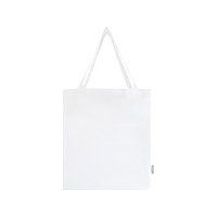 Madras эко- сумка с ластовицей из переработанного хлопка, сертифицированного согласно GRS, плотностью 140 г/м2 - Белый