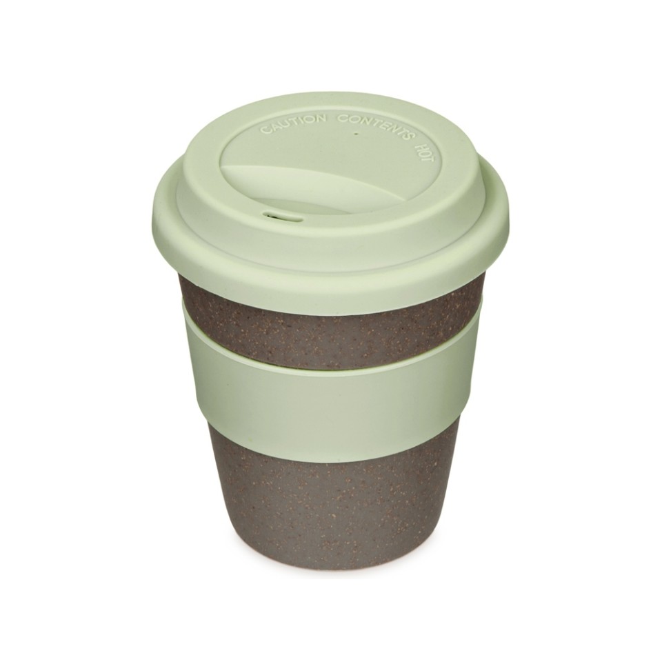 Стакан с силиконовой крышкой "Cafe", olive
