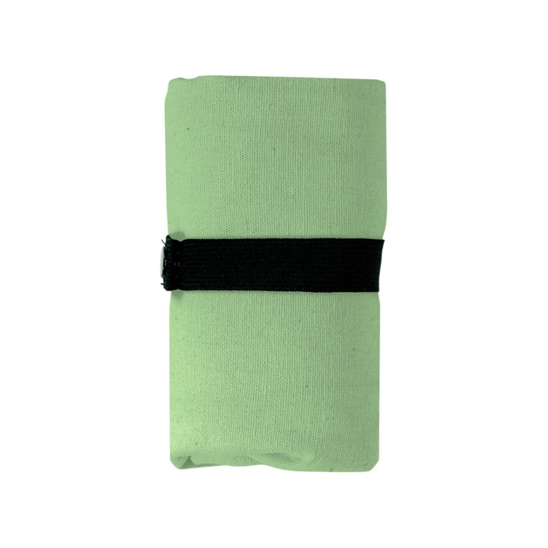 Сумка Fixy из переработанного хлопка с фиксирующей эластичной лентой, зеленое яблоко