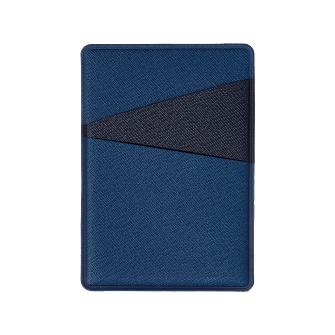 Картхолдер на 3 карты типа бейджа "Favor", ярко-синий/темно-синий