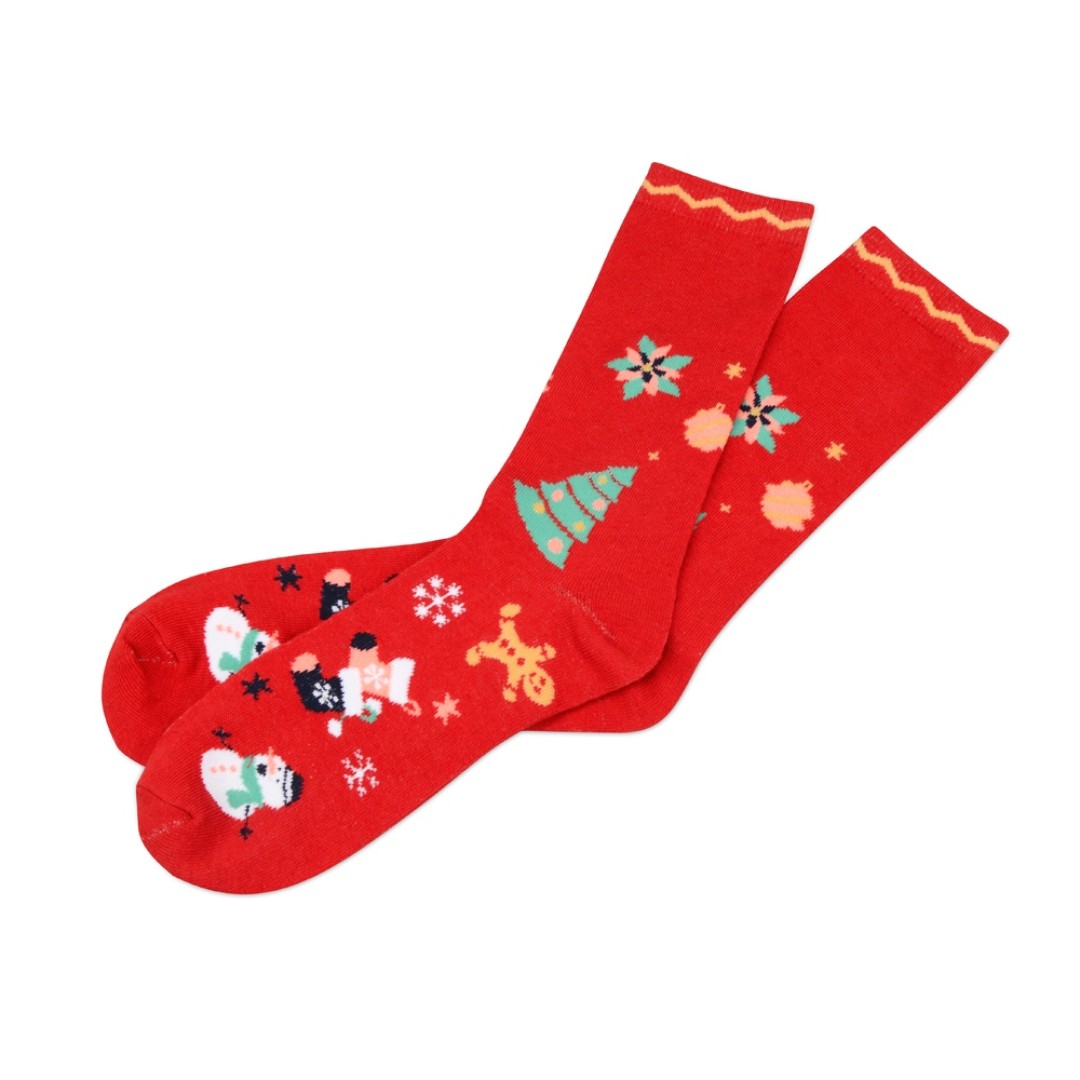 Носки в шаре "Рождество" мужские, красный