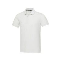 Emerald поло унисекс с коротким рукавом из переработанных материалов Aware™. - Белый
