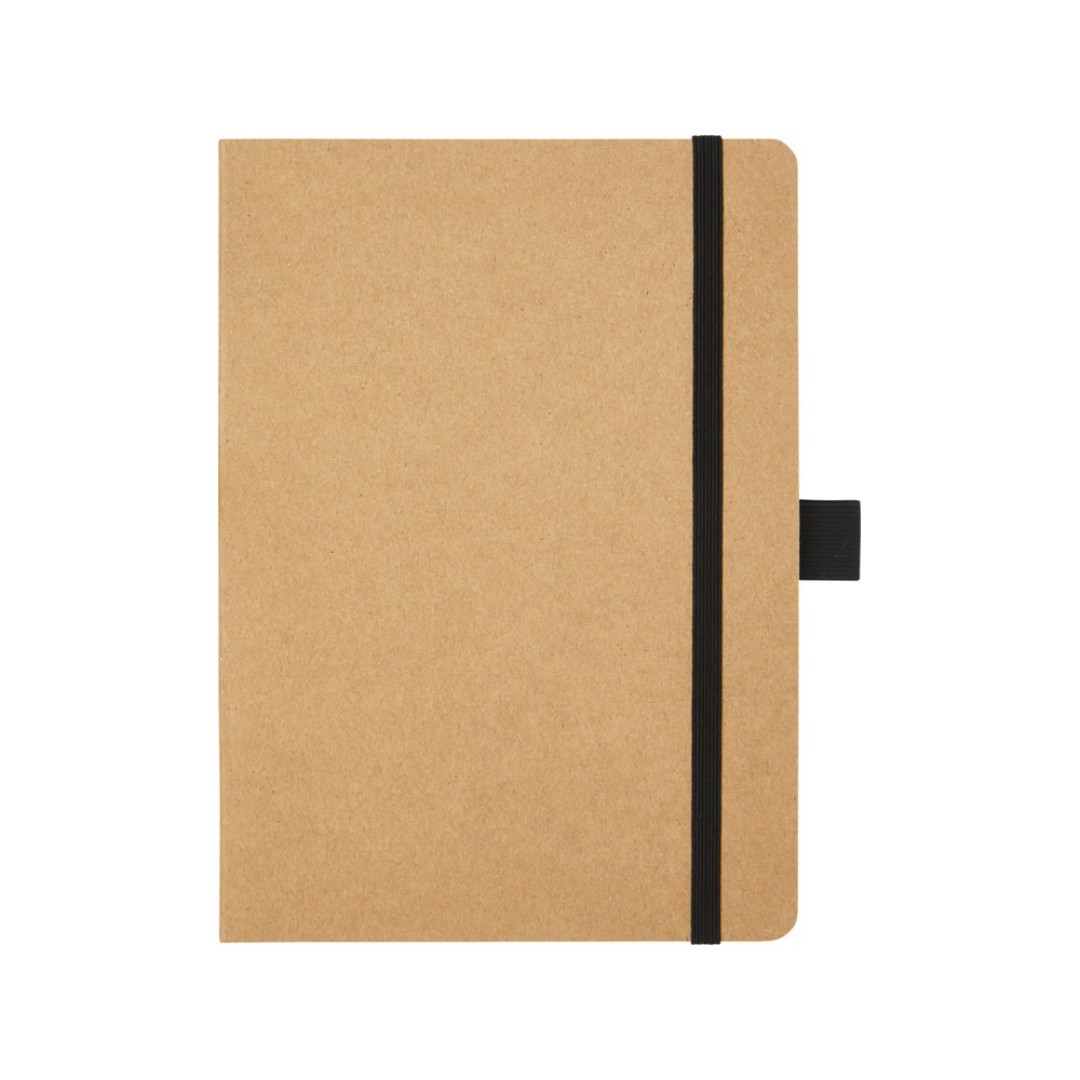 Блокнот Berk формата из переработанной бумаги, черный