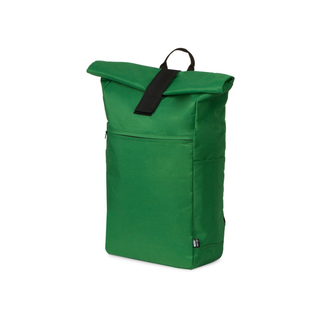 Рюкзак на липучке Vel из переработанного пластика, темно-зеленый