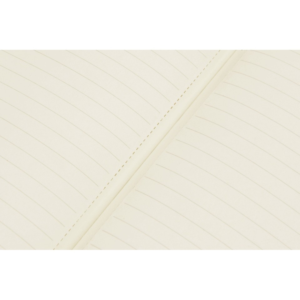 Блокнот «Notepeno» 130x205 мм с тонированными линованными страницами, белый