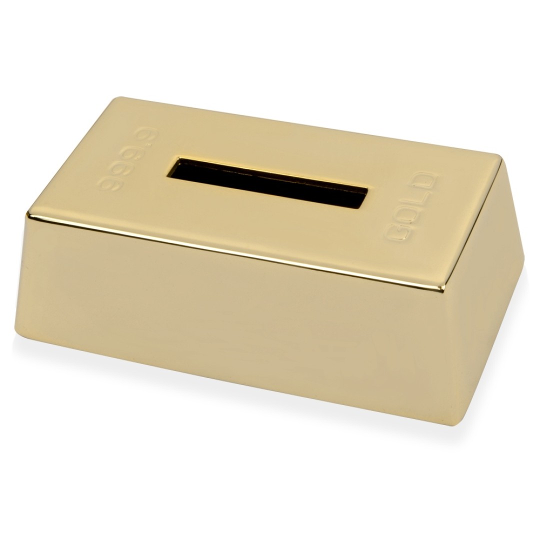 Копилка «Слиток золота», золотистый