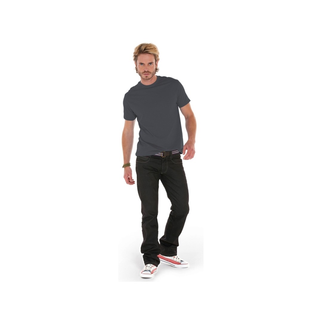 Футболка "Heavy Super Club" мужская, с боковыми швами, темно-серый