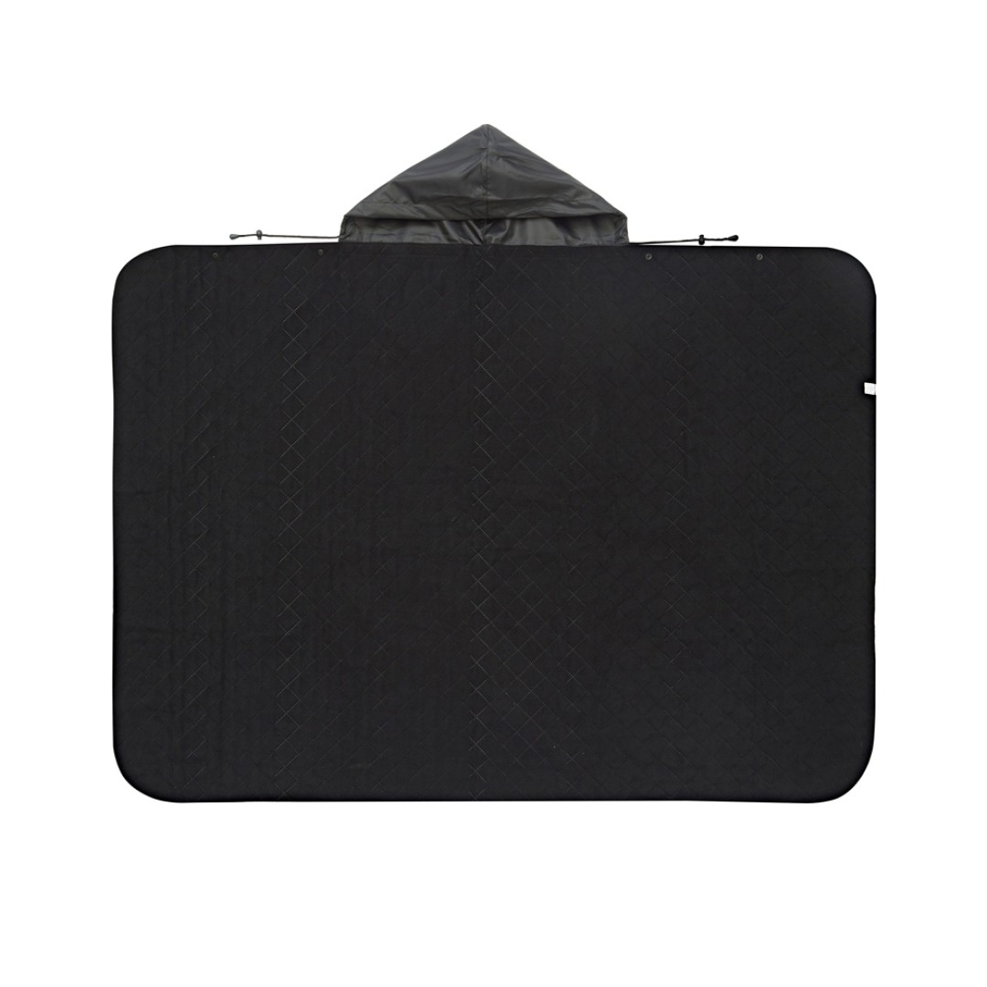 Пончо Cappy с капюшоном на липучке в мешке, черный