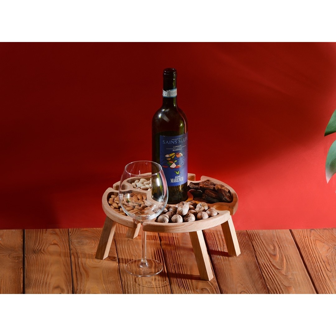 Деревянный столик на складных ножках "Outside party"