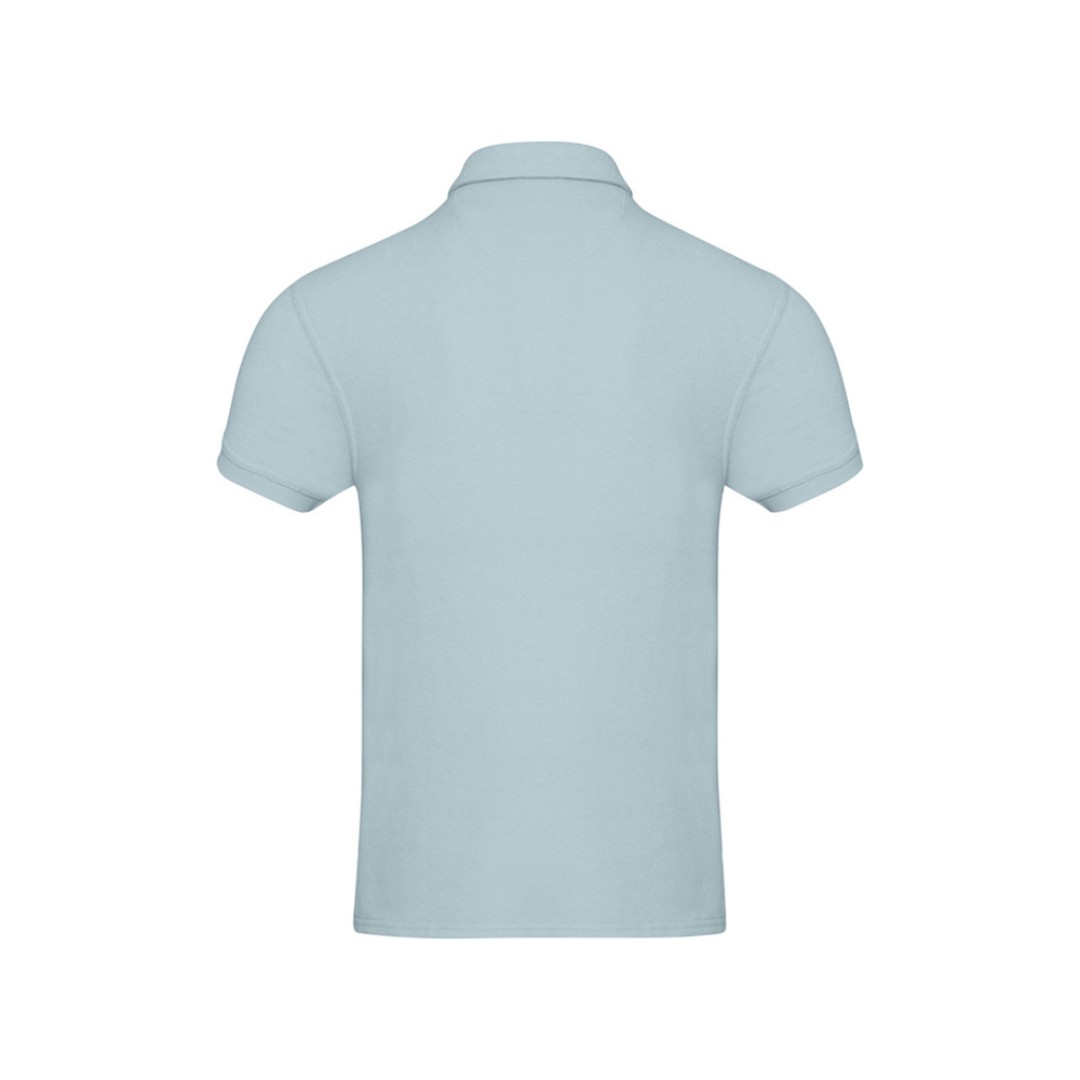 Рубашка поло унисекс "Akoya" из переработанного махрового материала - Cloud Blue