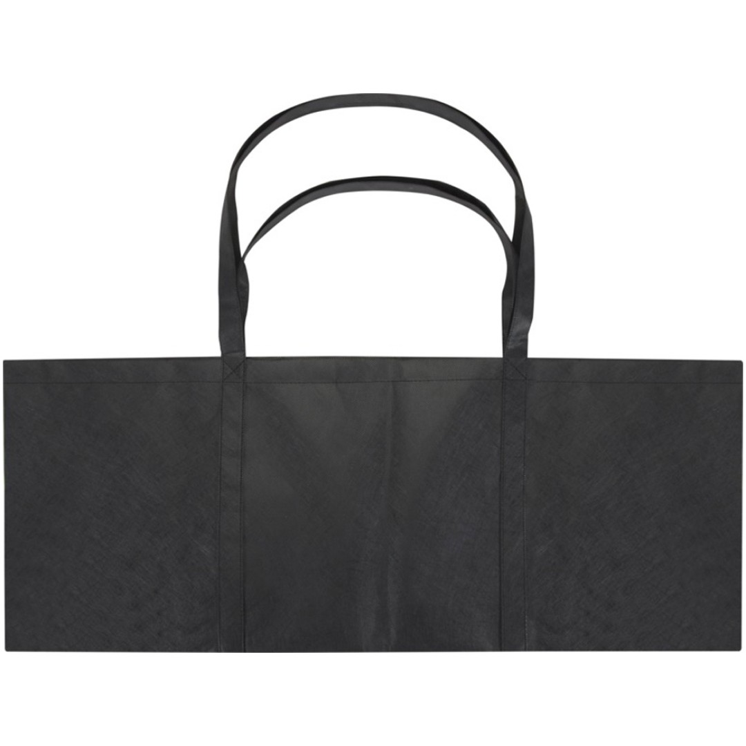 Jumbo эко-сумка очень большого размера из нетканого материала, объемом 65 л, сплошной черный