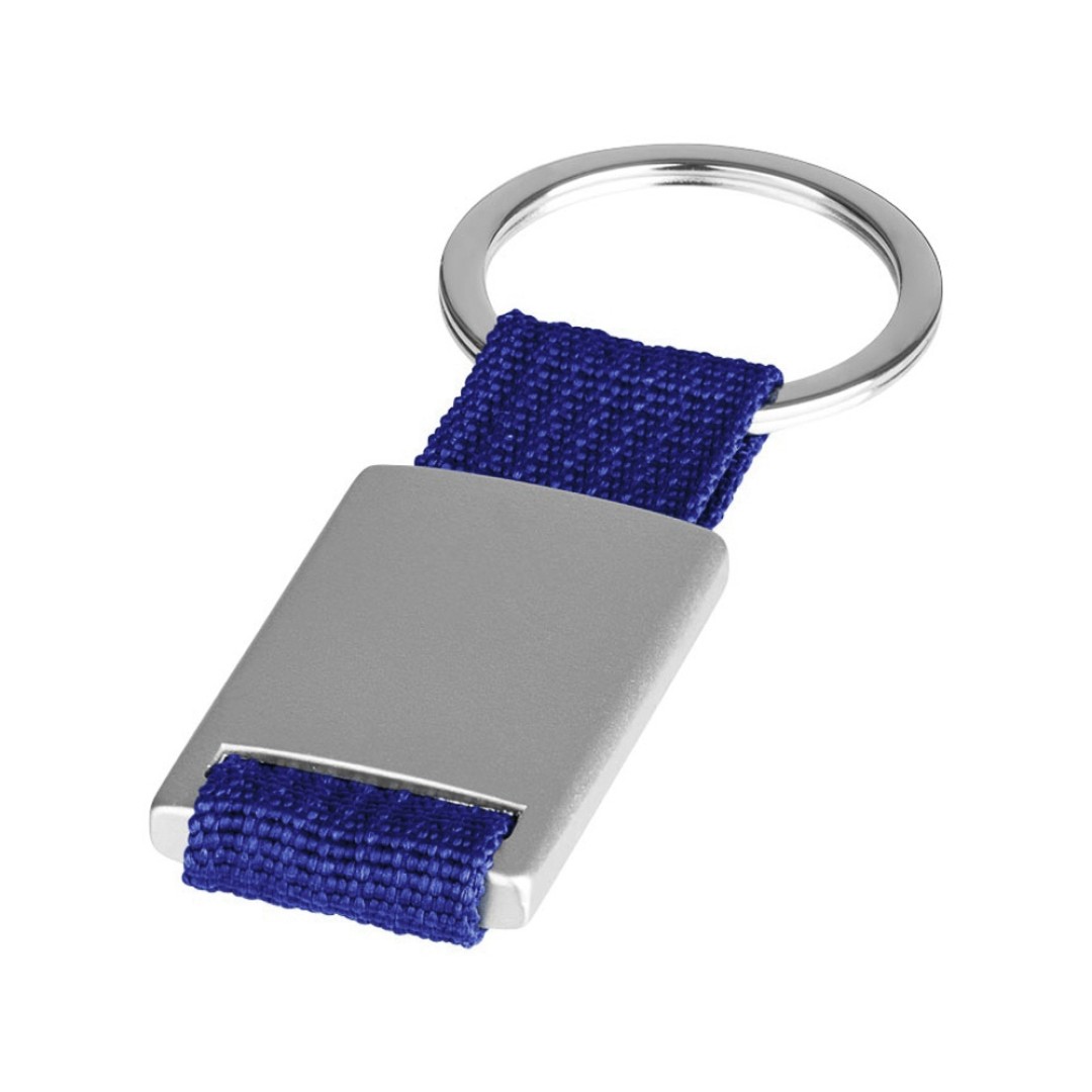Брелок "Mondo", серебристый/ярко-синий