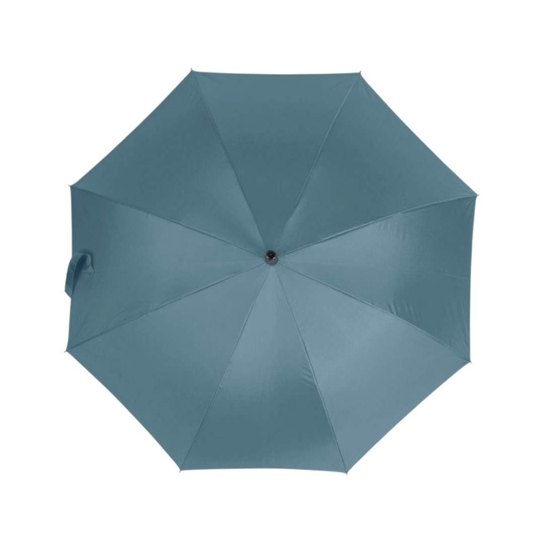 Зонт-трость Reviver с куполом из переработанного пластика, антрацит