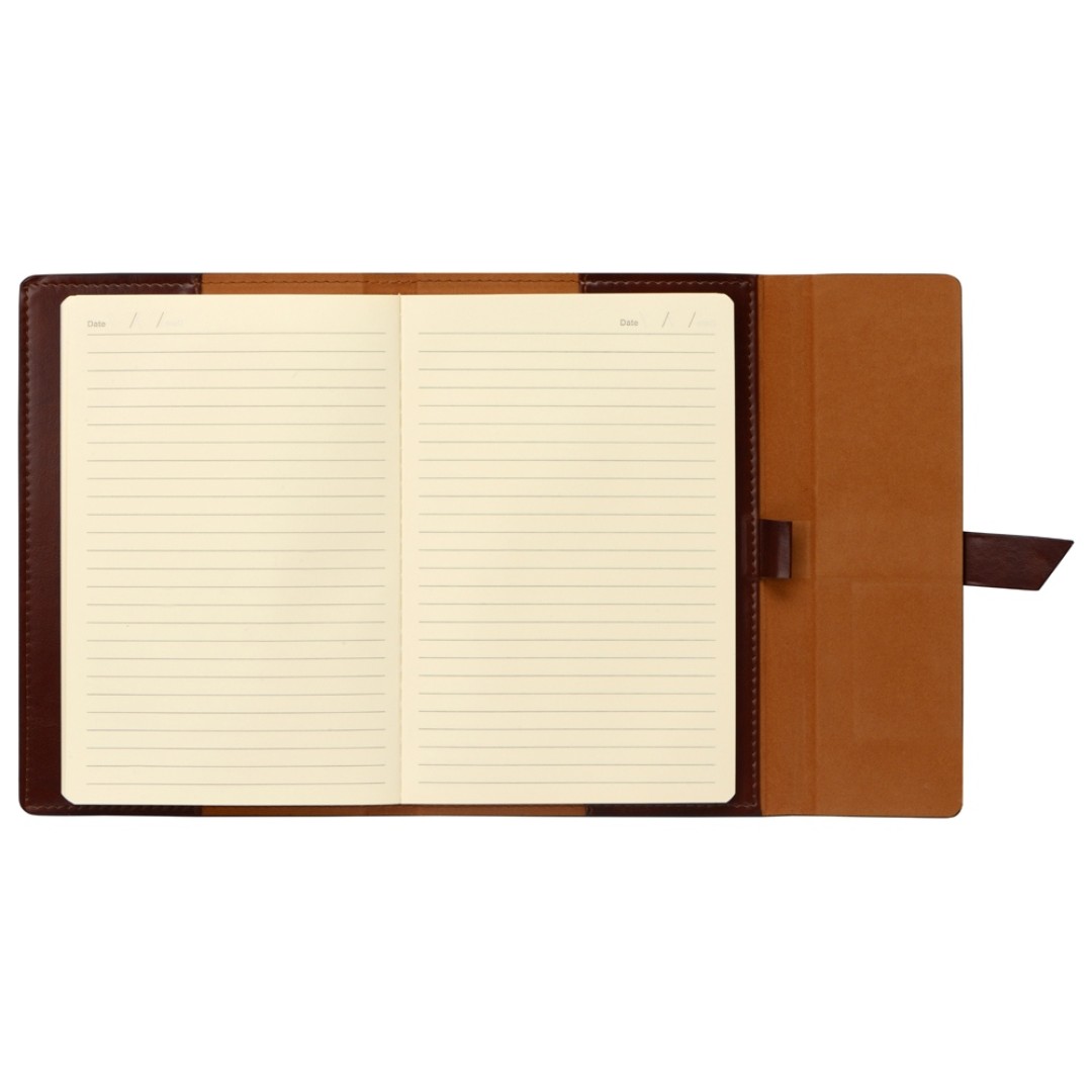 Бизнес-блокнот А5 с клапаном «Fabrizio», 80 листов, коричневый (Р)