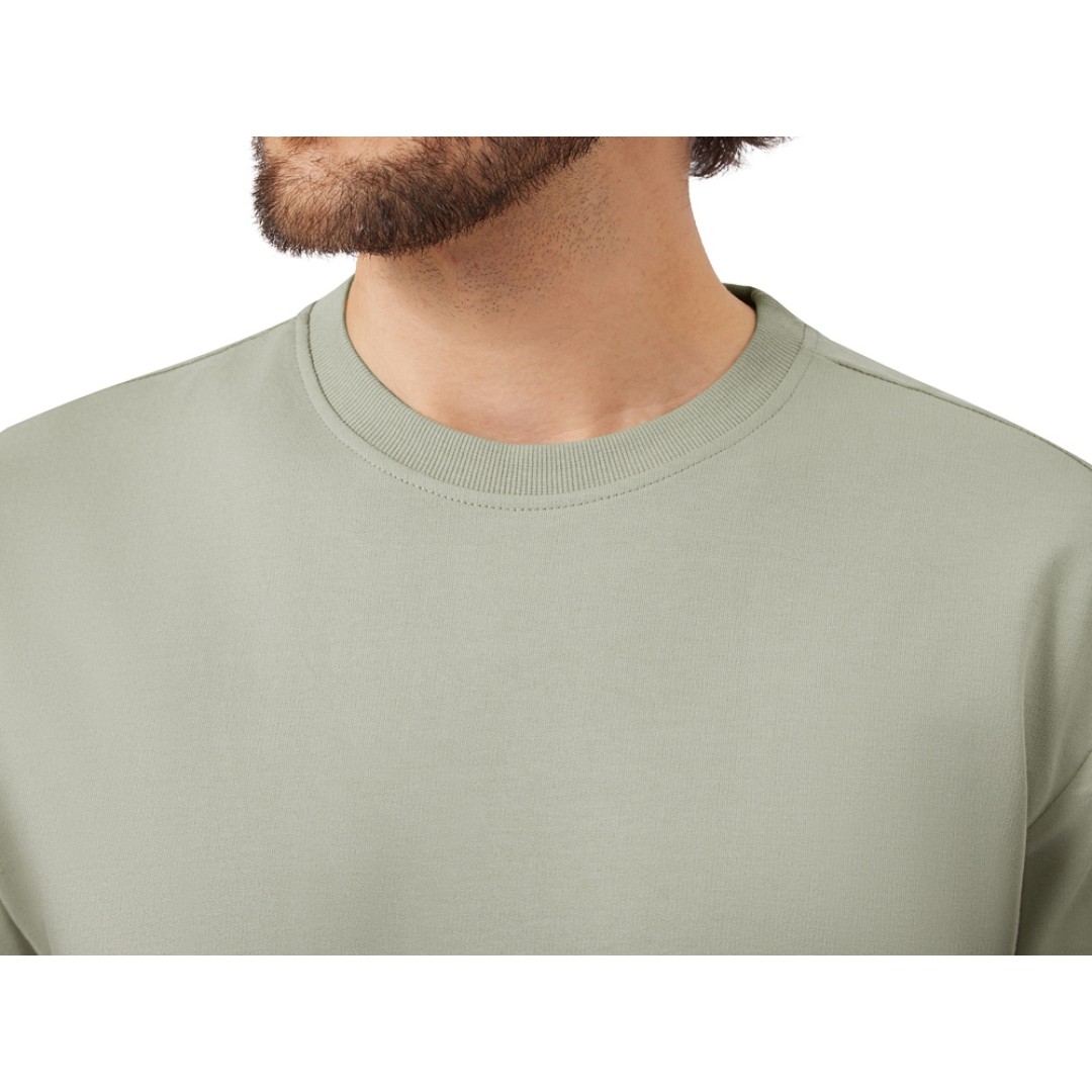 Футболка из френч терри «Warsaw» унисекс 220гр, оливковый