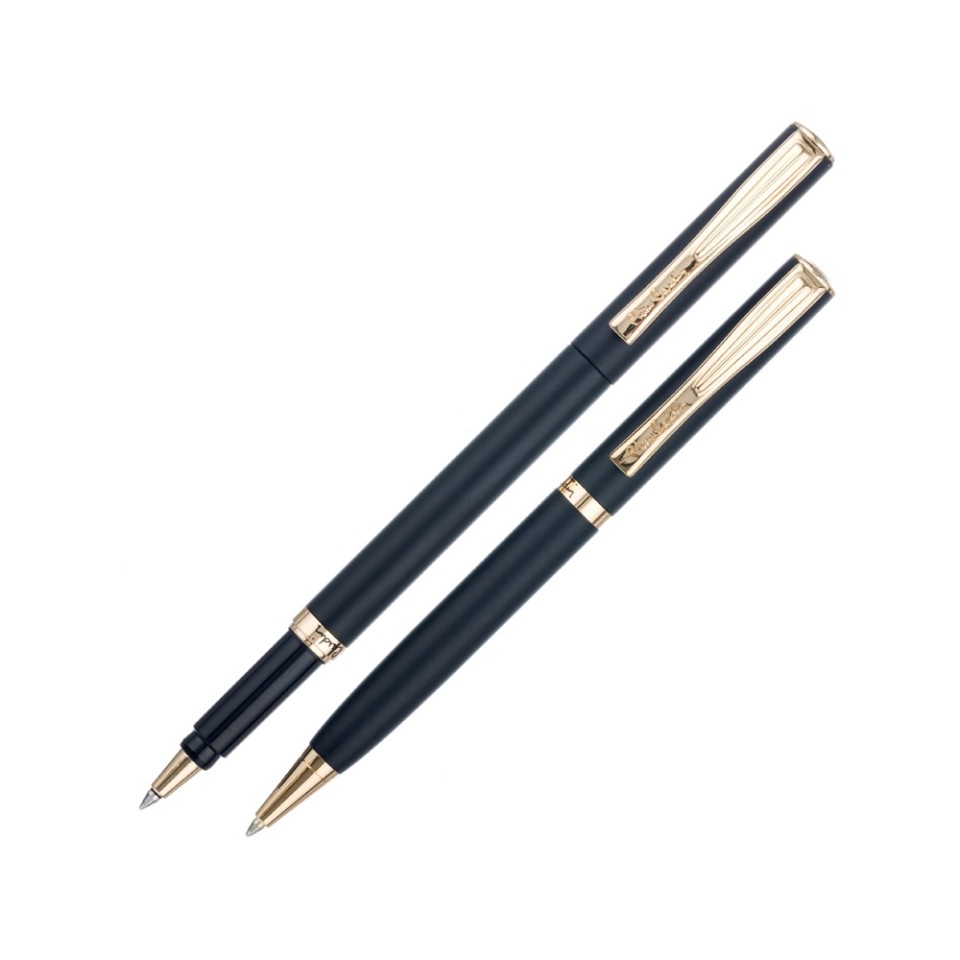Набор Pierre Cardin PEN&PEN: ручка шариковая + роллер. Цвет - черный. Упаковка Е.