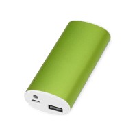 Портативное зарядное устройство "Квазар", 4400 mAh, зеленое яблоко