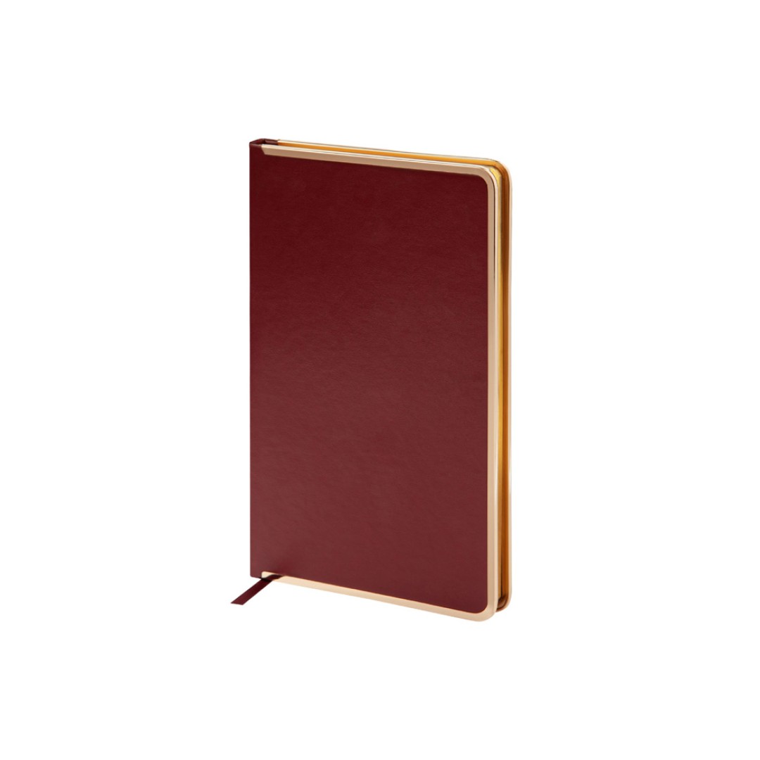 Ежедневник А5 недатированный «Chelsea», бордовый (золотистый кант и срез)