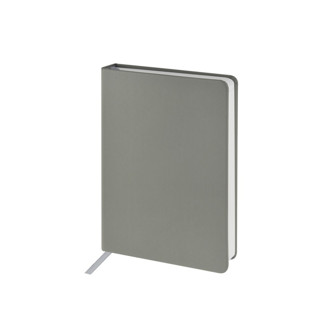 Ежедневник с каменной бумагой недатированный А5 "Carrara", серый