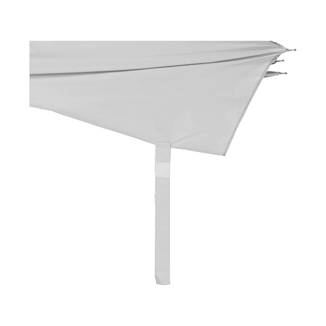 Зонт-трость полуавтомат "Майорка", серебристый