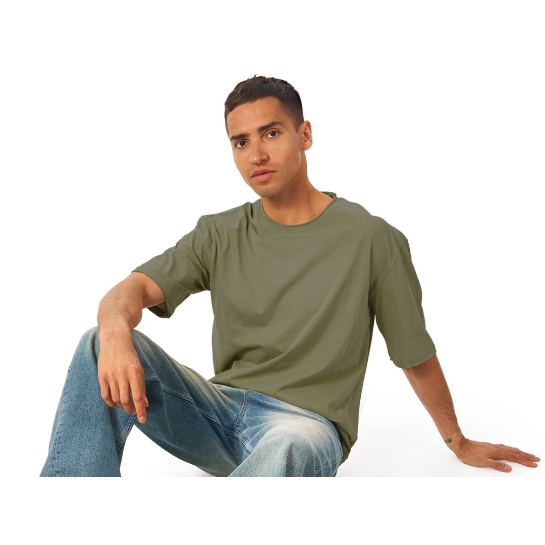 Футболка оверсайз «Liyon» унисекс, хаки