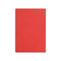 Блокнот «Wispy» линованный в мягкой обложке, красный