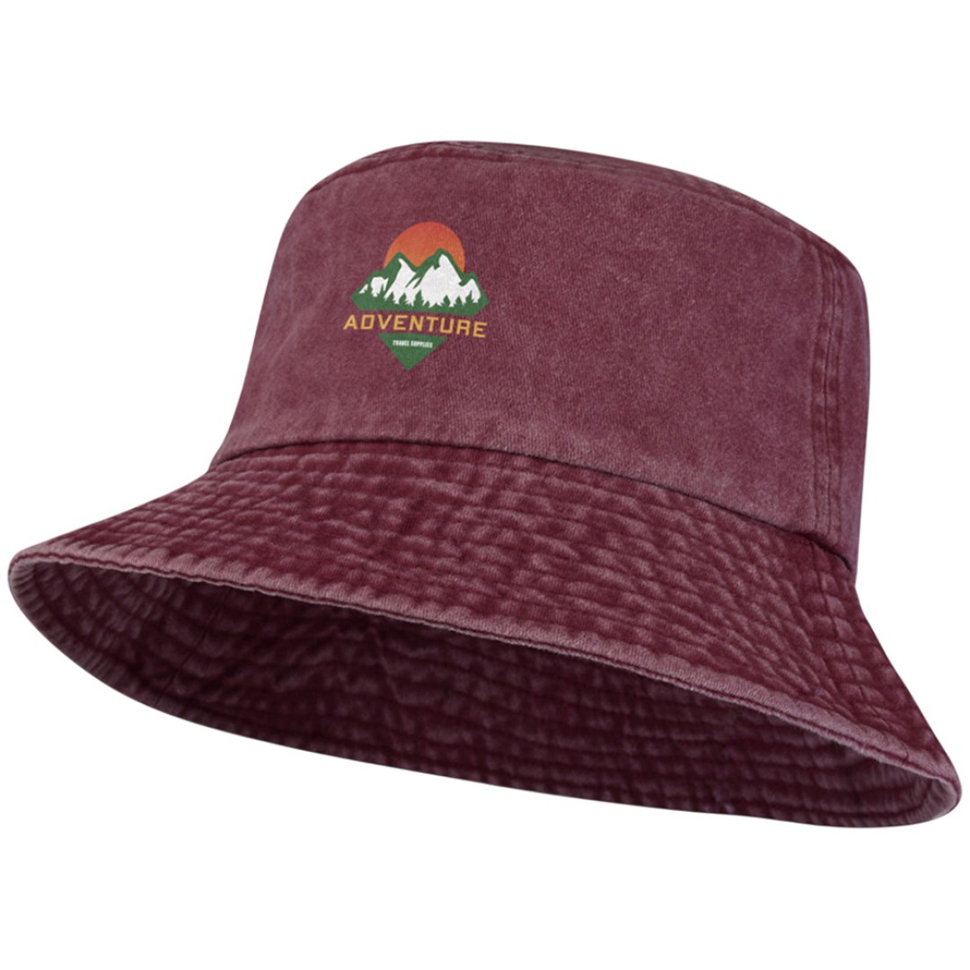 Панама "Mitica" стираная - Бургунди