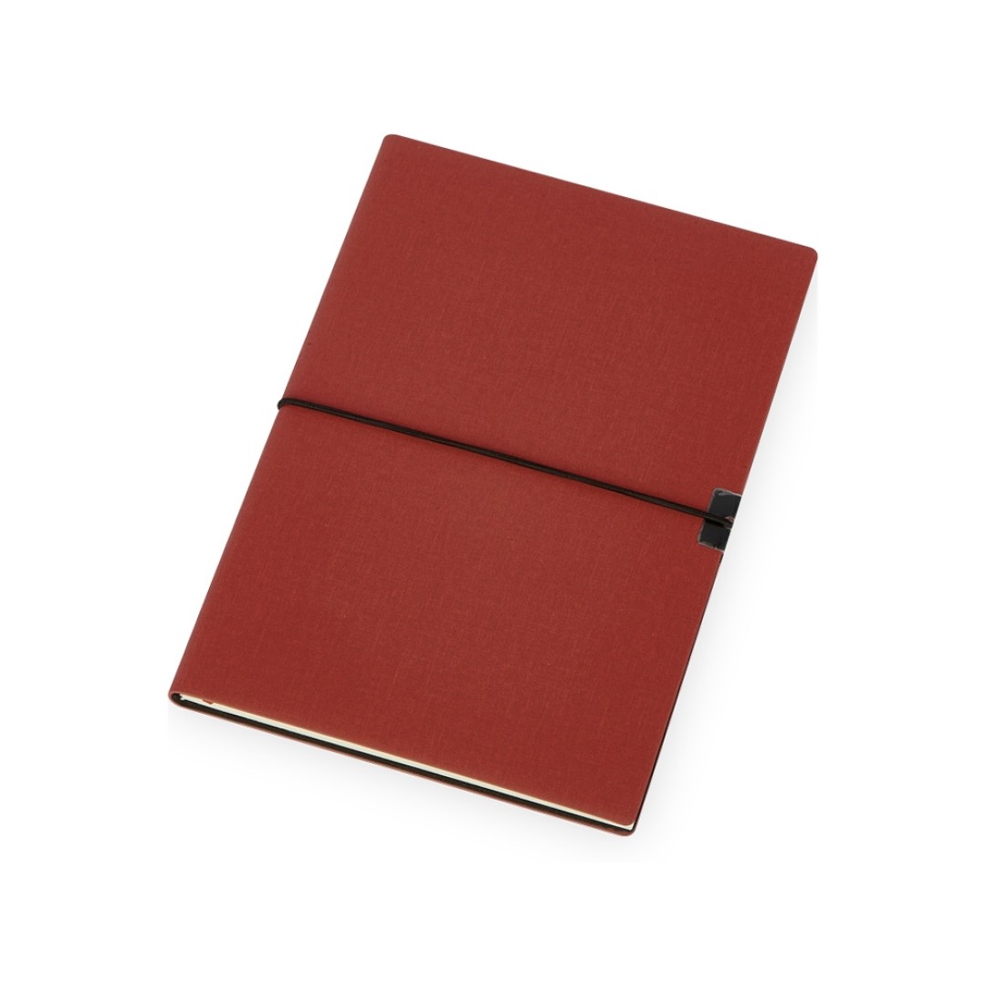 Блокнот "Horizon" с горизонтальной резинкой, гибкая обложка, 80 листов, красный