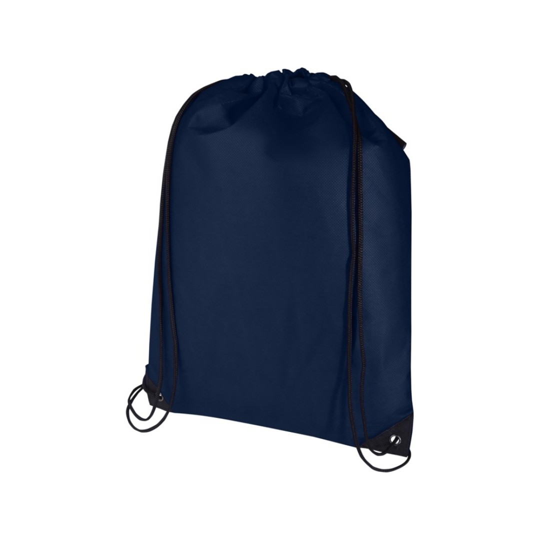 Рюкзак-мешок  на шнурке «Evergreen» из переработанного нетканого материала, синий navy