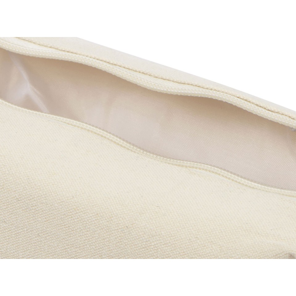 Косметичка "Jute" с ручкой из хлопка и джута, натуральный