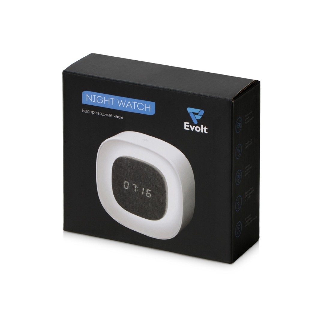 Беспроводные настольные часы с регулируемой подсветкой "Night Watch"