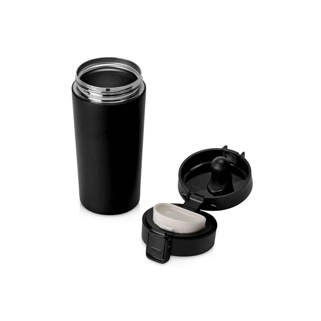 Герметичная термокружка «Trigger» 380мл, черный