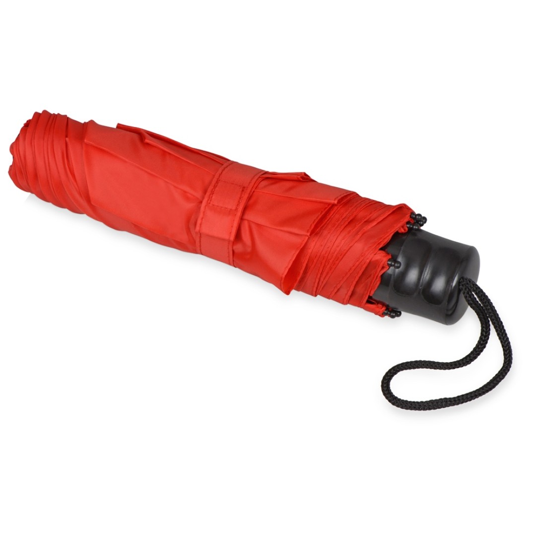 Зонт складной "Columbus", механический, 3 сложения, с чехлом, красный