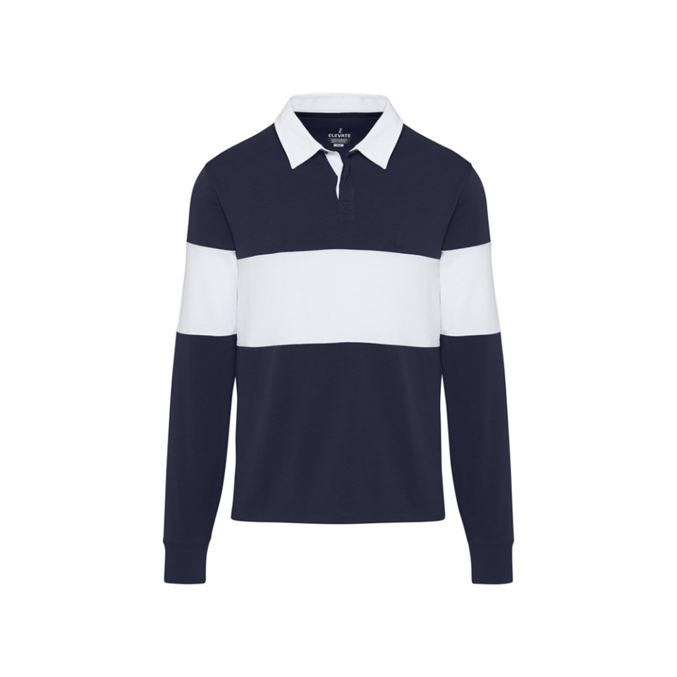 Clyde толстовка-поло унисекс для регби - Темно - синий / Белый