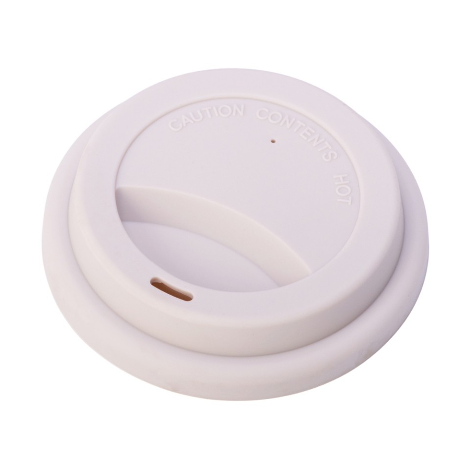 Стакан с силиконовой крышкой "Cafe", beige