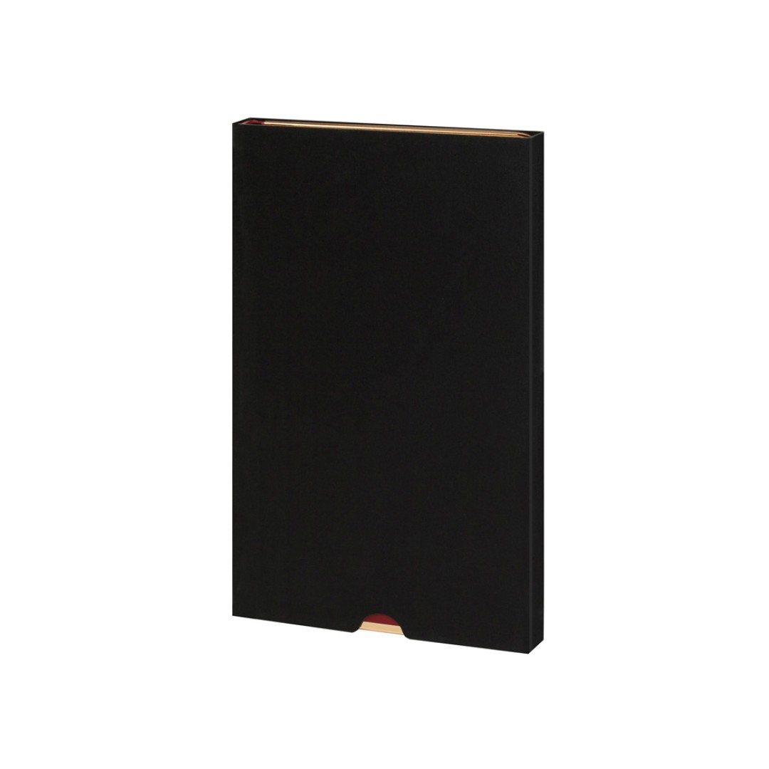 Ежедневник недатированный A5 «Chelsea», черный (золотистый кант и срез)