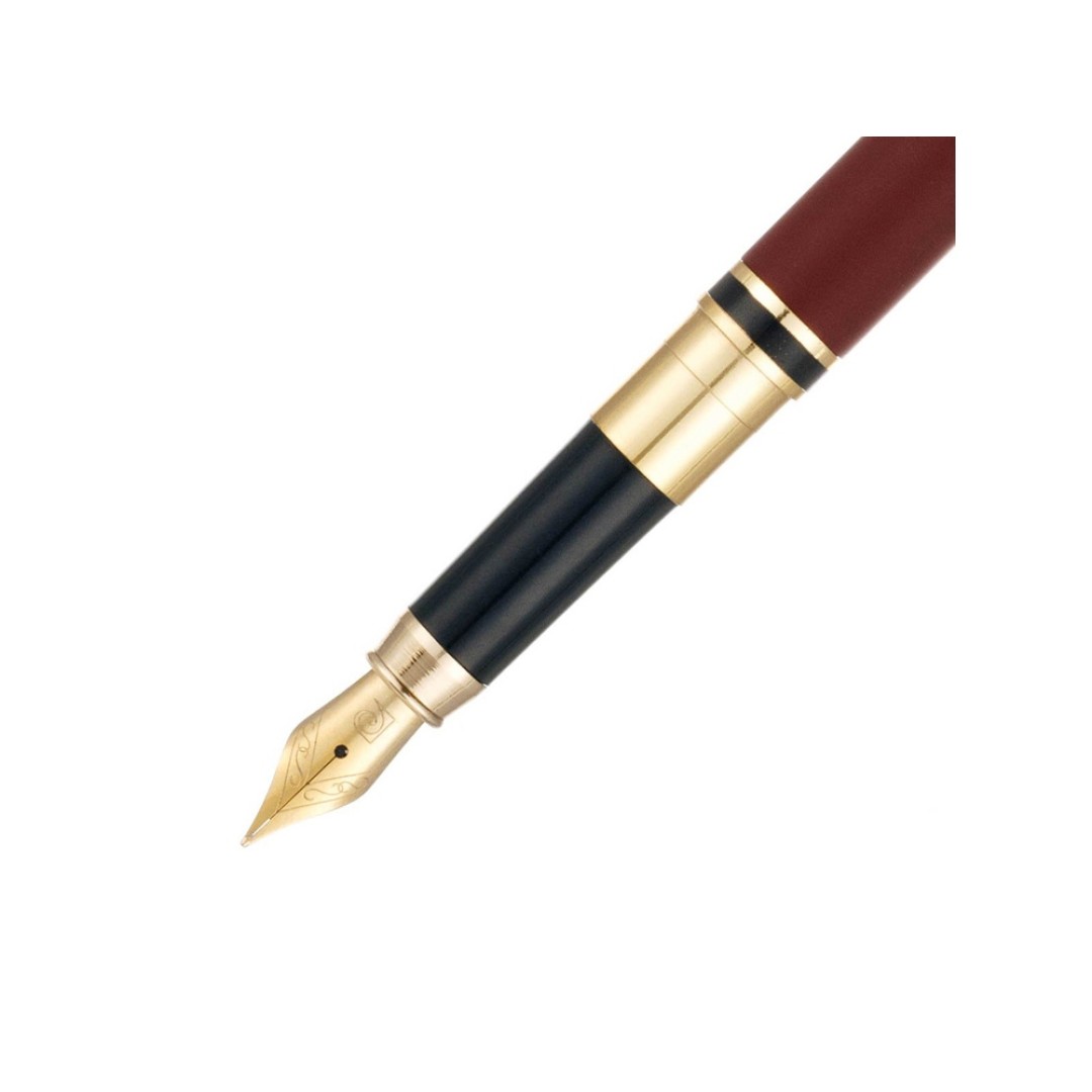Ручка 2 в 1 шариковая и перьевая Pierre Cardin COMBI PEN, цвет - терракотовый. Упаковка Е