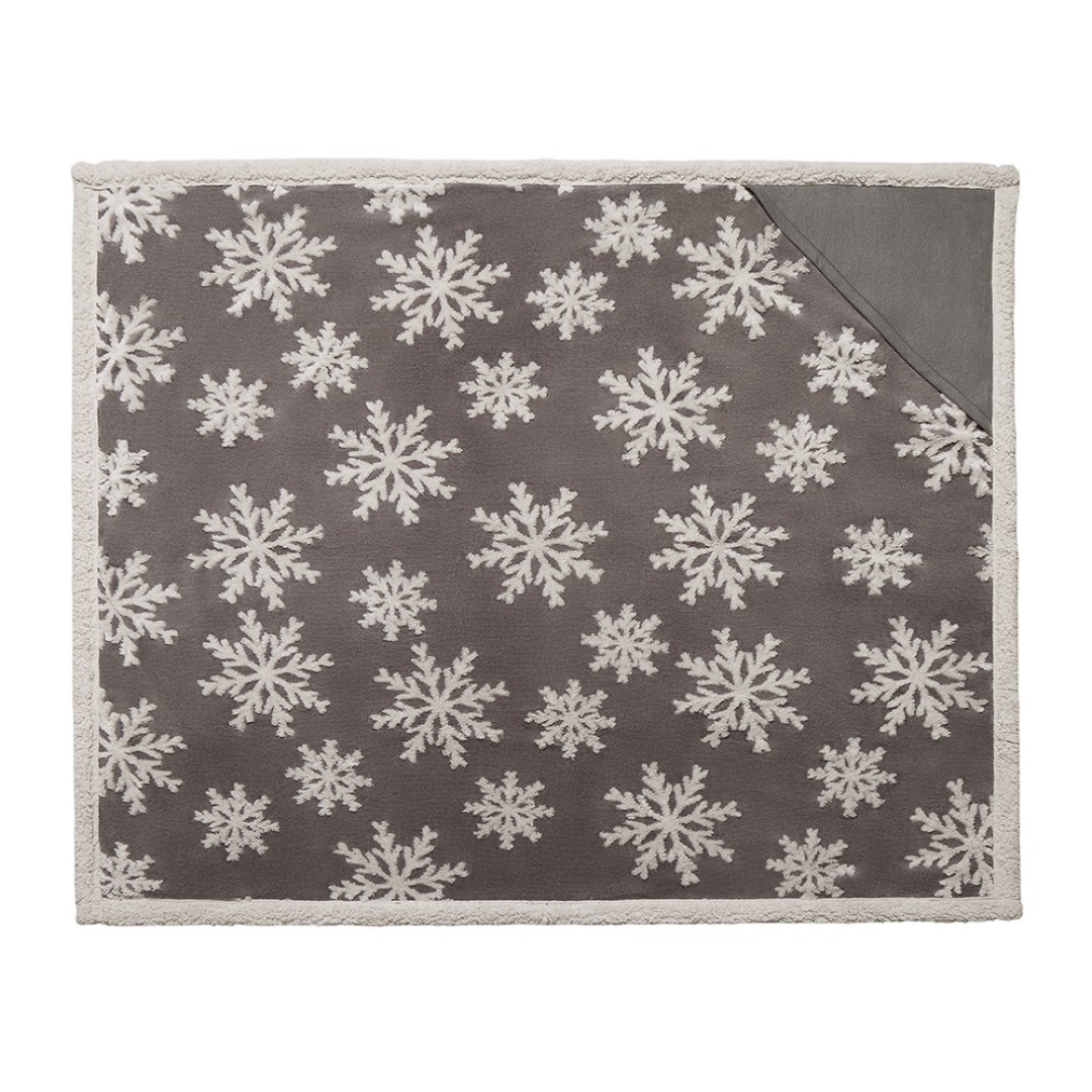 Плед Snowflake новогодний