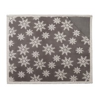 Плед Snowflake новогодний